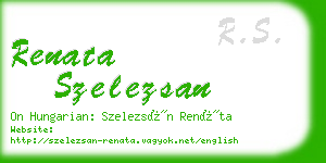 renata szelezsan business card